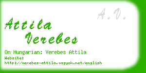 attila verebes business card